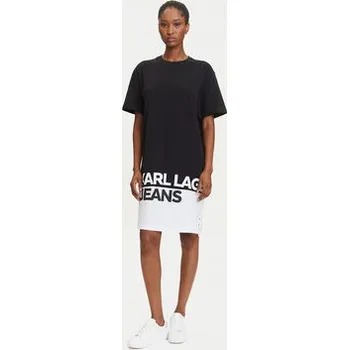 Dámské šaty Karl Lagerfeld Jeans Každodenní šaty A3W13005 Černá Regular Fit XS