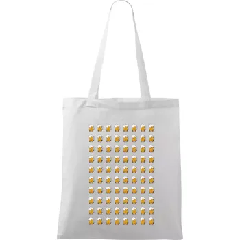 Narozeniny - 80x pivo - Taška bavlněná - 42 x 38 cm ( Bílá )