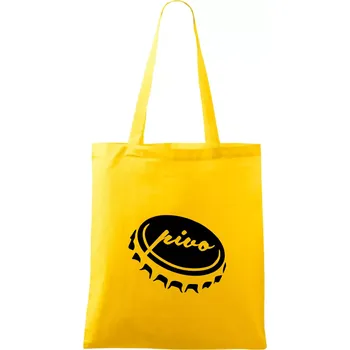 Pivo zátka - Taška bavlněná - 42 x 38 cm ( Žlutá )