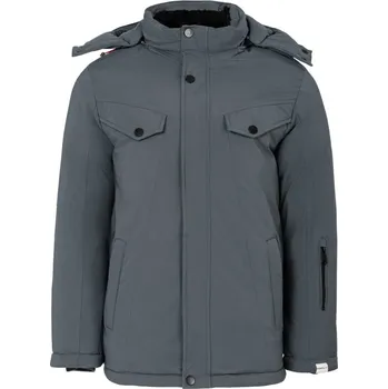 Pánská casual bunda Lee Cooper Padded Puffer Jacket Grey XL