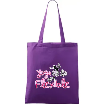 Yoga Girls - Taška bavlněná - 42 x 38 cm ( Fialová )