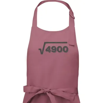 Kuchyňská zástěra Narozeniny odmocnina 70 - Pánská zástěra na vaření - Univerzální velikost ( Starorůžová )