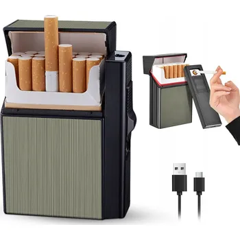 Obraz Pouzdro Na Cigarety na cigarety + Zapalovač 2 v 1 jako Dárek jako Dárek