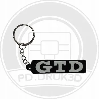 Přívěsek Na Klíče Nápis GTD