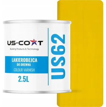barva a nátěr na dřevo Lazurovací lak US-Coat 2,5 l žlutý polomat