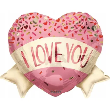 Růžový balónek ve tvaru srdce – na vzduch nebo helium, 46 cm