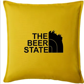 Polštář The Beer State - Praha - Polštář 50x50 - 50x50 - Pouze potah ( Žlutá )