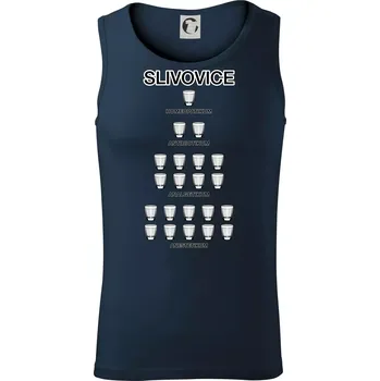 Slivovice počítání (Hana-creative) - Tílko pánské Core - S ( Námořní modrá (velmi tmavá - téměř černá) )