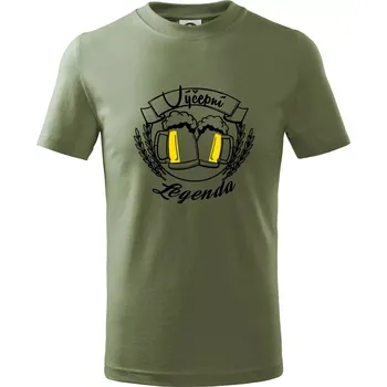 Výčepní legenda - Tričko dětské bavlněné - 104-110cm / 3-4 roky ( Khaki )