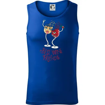 Best wine friends dancing (Pecka design) - Tílko pánské Core - L ( Královská modrá )