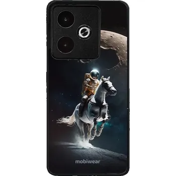 Pouzdro na mobilní telefon Lesklý kryt Mobiwear Glossy - Realme GT 7 - G004G Astronaut na koni (Prémiové lesklé pouzdro, obal, kryt Mobiwear Glossy na mobil Realme GT 7 - G004G Astronaut na koni, materiál Plast + TPU silikon - krytí po všech stranách, neošoupatelný potisk, tenké)