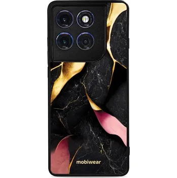Pouzdro na mobilní telefon Lesklý kryt Mobiwear Glossy - Motorola Edge 60 Pro - G021G Černý a zlatavý mramor (Prémiové lesklé pouzdro, obal, kryt Mobiwear Glossy na mobil Motorola Edge 60 Pro - G021G Černý a zlatavý mramor, materiál Plast + TPU silikon - krytí po všech stranách,)