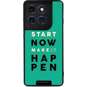 Pouzdro na mobilní telefon Lesklý kryt Mobiwear Glossy - Motorola Edge 60 Pro - G079G Make it hapen (Prémiové lesklé pouzdro, obal, kryt Mobiwear Glossy na mobil Motorola Edge 60 Pro - G079G Make it hapen, materiál Plast + TPU silikon - krytí po všech stranách, neošoupatelný potisk