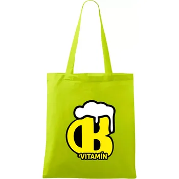 Pivo vitamín B - Taška bavlněná - 42 x 38 cm ( Limetková )