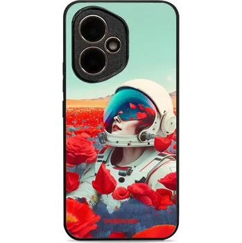 Pouzdro na mobilní telefon Lesklý kryt Mobiwear Glossy - Honor 400 - G001G Astronautka v květech (Prémiové lesklé pouzdro, obal, kryt Mobiwear Glossy na mobil Honor 400 - G001G Astronautka v květech, materiál Plast + TPU silikon - krytí po všech stranách, neošoupatelný potisk, tenk
