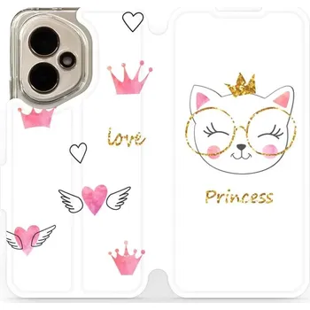 Pouzdro na mobilní telefon Flipové pouzdro Mobiwear - Honor 400 - MH03S Kočička princess (Knížkové flip pouzdro, obal, kryt na mobil Honor 400 - MH03S Kočička princess, materiál Umělá kůže + TPU - ochrana 360°, stojánek, silikonová vanička, magnetické zavírání)
