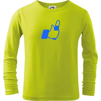 Chlapecké tričko FCB pivo - Triko dětské Long Sleeve - 104-110cm / 3-4 roky ( Limetková )