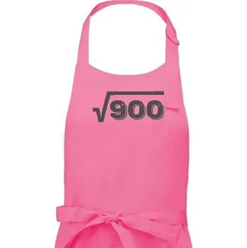 Kuchyňská zástěra Narozeniny odmocnina 30 - Pánská zástěra na vaření - Univerzální velikost ( Růžová )