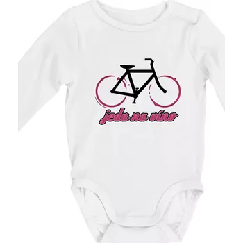 Kojenecký body Jedu na víno - Body kojenecké s dlouhým rukávem - Dlouhý r. do 3 měs ( Bílá )