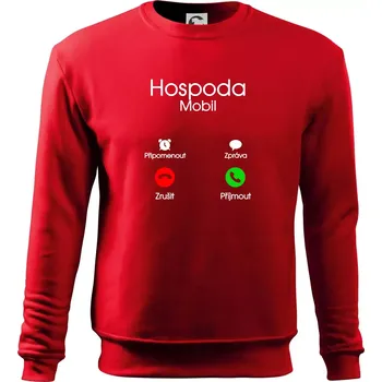 Chlapecké tričko Hospoda volá - Mikina Essential dětská - 146 cm/10 let ( Červená )