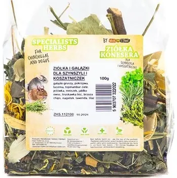 Krmivo pro hlodavce HamStake Specialist Herbs&Branches Chinchilla 100g