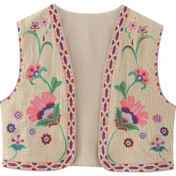 Dámská vesta Dámská vesta s ornamentem Velikost: S, Barva (Varianta): Barevná 6