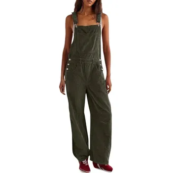 Dámský overall letní overal bez rukávů s výstřihem a páskem Barva: Šedá, Velikost: L