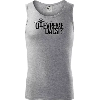 Otevřeme další? - Tílko pánské Core - M ( Tmavě šedý melír )