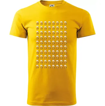 Narozeniny - 80x pivo - Triko extra velké (5-8XL) - 8XL ( Žlutá )