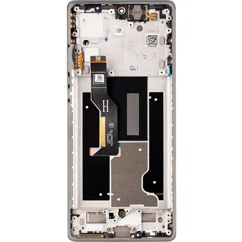 LCD + dotyk + přední kryt pro Motorola Edge 50 Fusion, marshmallow blue (Service Pack)