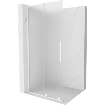 Mexen Velar L sprchová stěna posuvná Walk-in 120 x 200 cm, matné sklo 8 mm, bílá - 871-120-003-33-20 Sprchové stěny