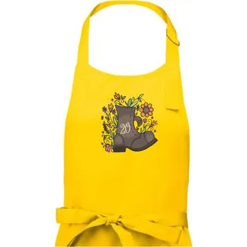 Kuchyňská zástěra Stará bota 20 - Dámská zástěra na vaření - Univerzální velikost ( Žlutá )