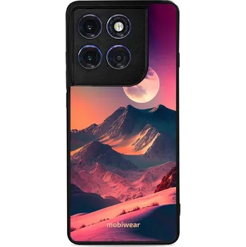 Pouzdro na mobilní telefon Lesklý kryt Mobiwear Glossy - Motorola Edge 60 Pro - G008G Pahorky s měsícem (Prémiové lesklé pouzdro, obal, kryt Mobiwear Glossy na mobil Motorola Edge 60 Pro - G008G Pahorky s měsícem, materiál Plast + TPU silikon - krytí po všech stranách, neošoupateln