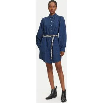 Dámské šaty Karl Lagerfeld Jeans Džínové šaty A3W13014 Modrá Regular Fit M