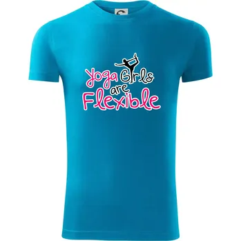 Pánské tričko Yoga Girls - Viper FIT - Pánské zůžené tričko - M ( Světlý tyrkys )