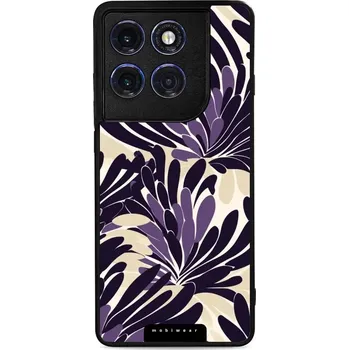 Pouzdro na mobilní telefon Lesklý kryt Mobiwear Glossy - Motorola Edge 60 Pro - GA47G Fialová flóra (Prémiové lesklé pouzdro, obal, kryt Mobiwear Glossy na mobil Motorola Edge 60 Pro - GA47G Fialová flóra, materiál Plast + TPU silikon - krytí po všech stranách, neošoupatelný potisk