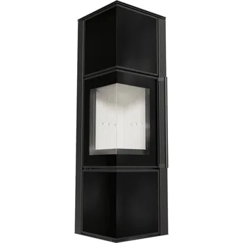 Krbová kamna KRATKI TORA M 8 kW 150 černý skleněný panel
