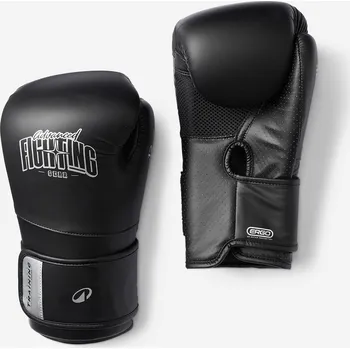 Boxerské rukavice DOMYOS Boxerské ergonomické rukavice 8 OZ ČERNÁ