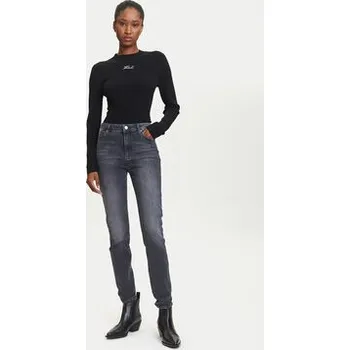 Dámské džíny KARL LAGERFELD Jeansy A3W10016 Šedá Skinny Fit 27