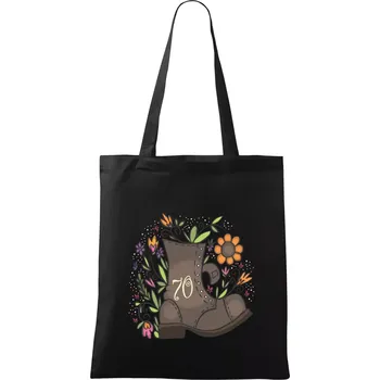 Stará bota 70 - Taška bavlněná - 42 x 38 cm ( Černá )