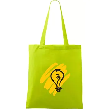 Žárovka splash - Taška bavlněná - 42 x 38 cm ( Limetková )
