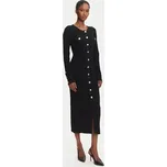 KARL LAGERFELD Úpletové šaty A3W13038 Černá Slim Fit S
