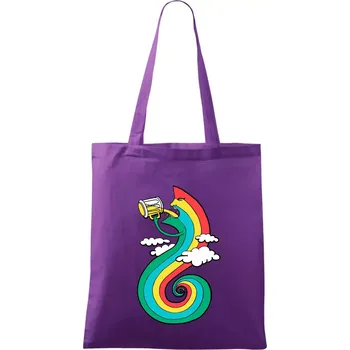 Piju jako duha (Pecka design) - Taška bavlněná - 42 x 38 cm ( Fialová )