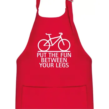 Kuchyňská zástěra Put the fun between your legs - Dětská zástěra na vaření - Univerzální velikost ( Červená )