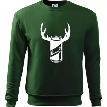Chlapecké tričko Pivo plechovka - Mikina Essential dětská - 158 cm/12 let ( Lahvově zelená )