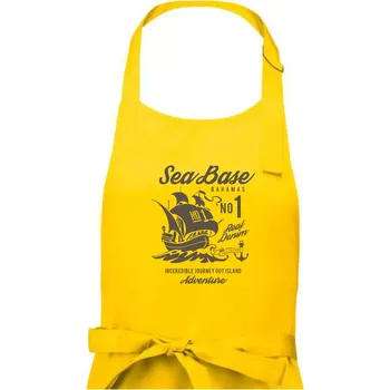 Kuchyňská zástěra Sea Base - Dámská zástěra na vaření - Univerzální velikost ( Žlutá )