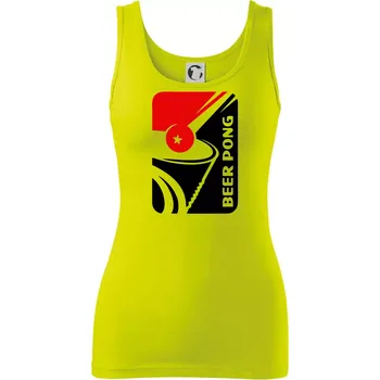 Dámské tričko Beer pong - Dámské tílko - L ( Limetková )