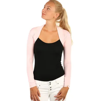 Bolerko TopMode Dámské jednobarevné bolerko s dlouhým rukávem 908523