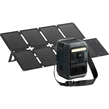 Powerbanka ANKER Set Powerbanka Anker SOLIX C300X AC + 60W Solární Panel ŠEDÁ