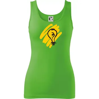 Dámské tričko Žárovka splash - Dámské tílko - L ( Apple Green )